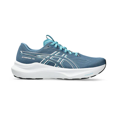 (W) ASICS GT-2000 14 Wide Running Shoes Winter Sea/White