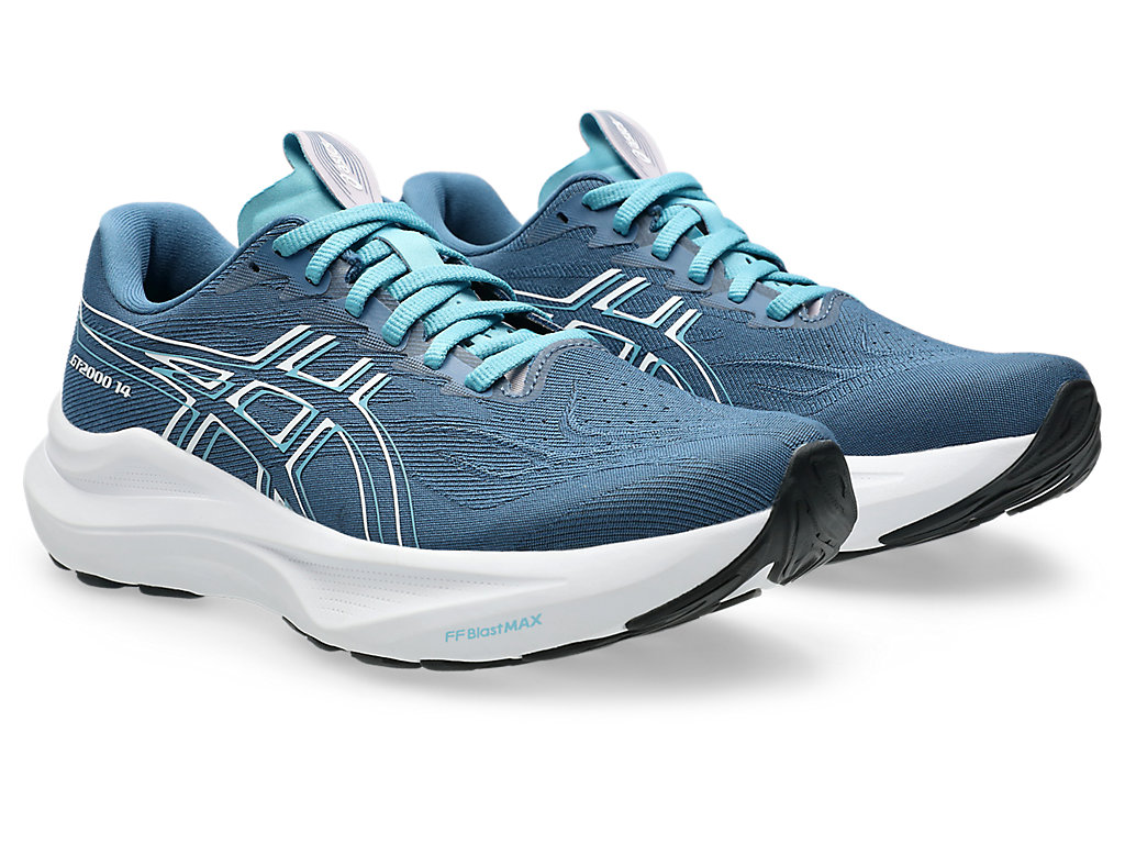 Order (W) ASICS GT-2000 14 Wide Sepatu Lari Winter Sea/Putih 1012B842-401