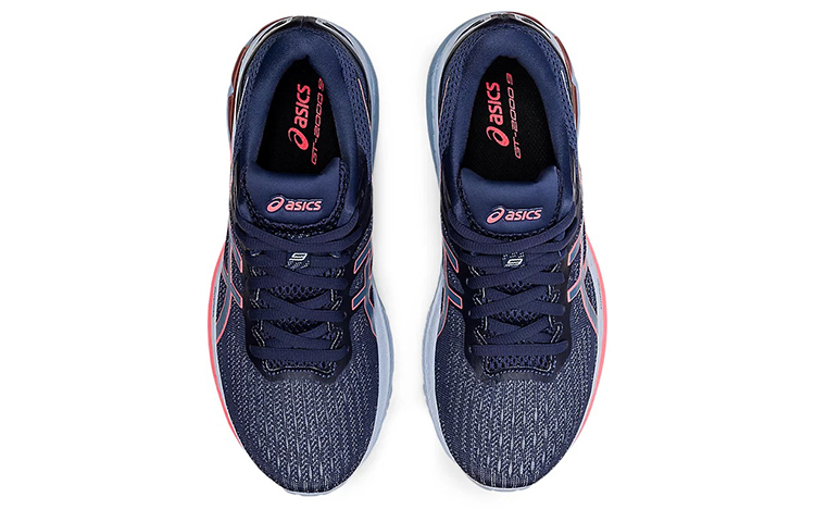Lookbook (W) ASICS Gt-2000 9 Sepatu Olahraga Biru Tua 'Dark Blue Pink' 1012A859-404