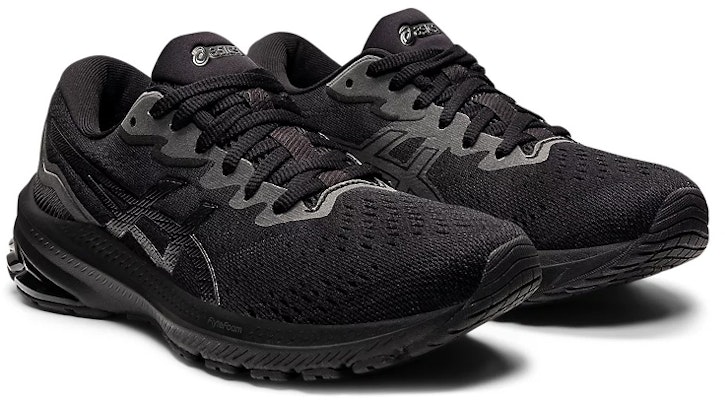 (W) 아식스 GT 1000 11 와이드 '트리플 블랙' 1012B196-002 Lookbook (W) 아식스 GT 1000 11 와이드 '트리플 블랙' 1012B196-002