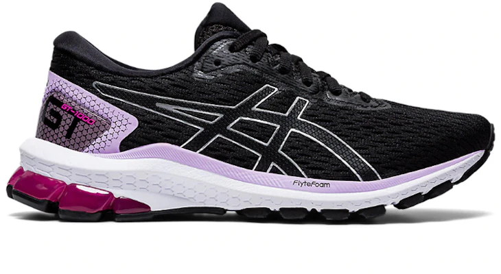 (女性)ASICS GT 1000 9 寬楦版 '黑紫色' 1012A695-002 Order (女性)ASICS GT 1000 9 寬楦版 '黑紫色' 1012A695-002