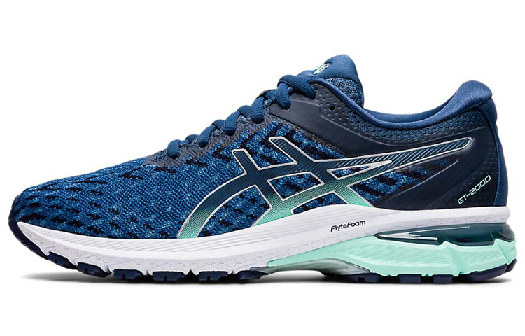 (Women) ASICS Gt-2000 8 Knit Dark Blue White Sneakers 'Dark Blue White' 1012A619-400