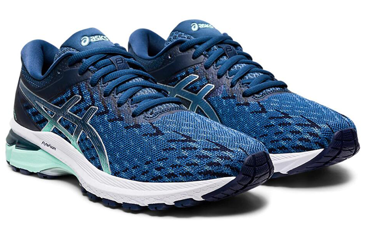 Lookbook 亞瑟士 Gt-2000 8 編織 女款 深藍白 跑步鞋