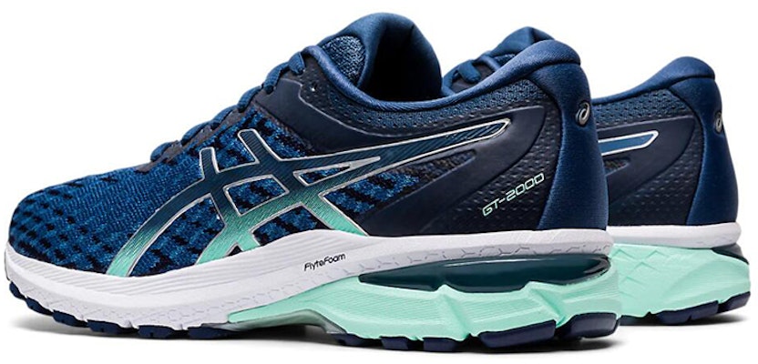 (W) 아식스 GT-2000 8 니트 남색/흰색 스니커즈 1012A619-400 Shop (W) 아식스 GT-2000 8 니트 남색/흰색 스니커즈 1012A619-400