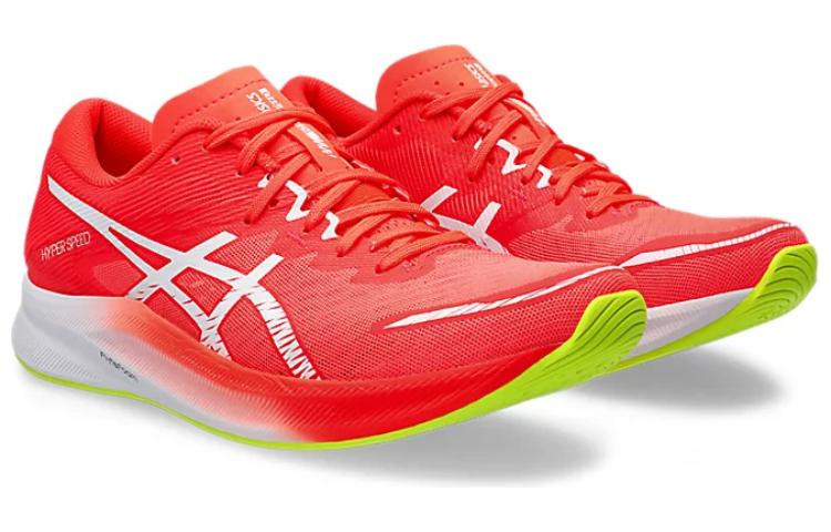 Shop Asics Hyper Speed 3 圓頭舒適 防滑耐磨 低筒 跑步鞋 女款 紅色
