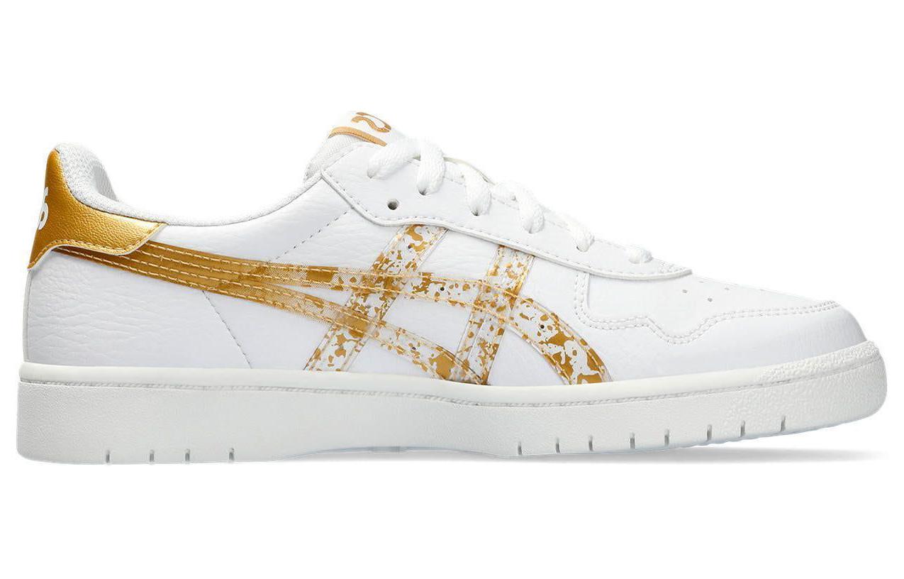 Order 亞瑟士 JAPAN S 防滑 低筒 板鞋 女款 白黃