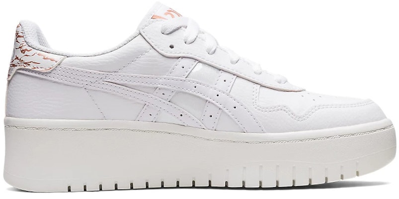 Asics Japan S PF 時尚厚底休閒板鞋 女款 白 Order Asics Japan S PF 時尚厚底休閒板鞋 女款 白