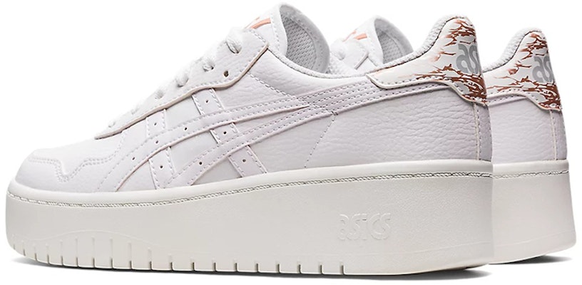 Asics Japan S PF 時尚厚底休閒板鞋 女款 白 Shop Asics Japan S PF 時尚厚底休閒板鞋 女款 白