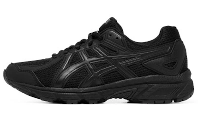 (Women) ASICS Jog 100T Low Tops Wear-resistant Non-Slip Black