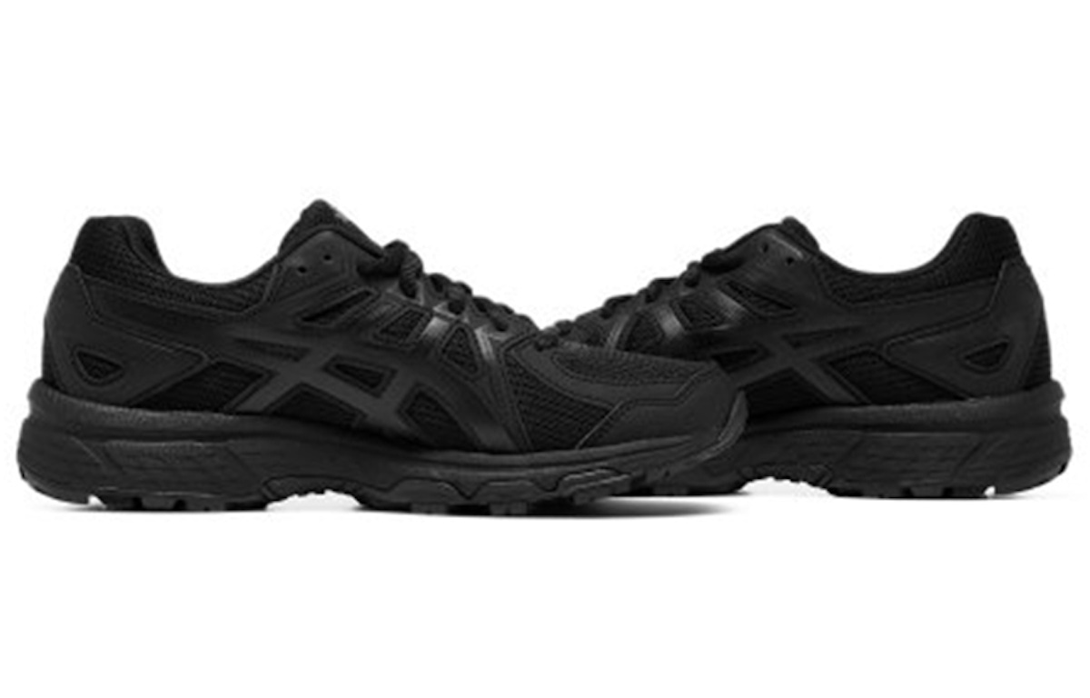 (Women) ASICS Jog 100T Low Tops Wear-resistant Non-Slip Black