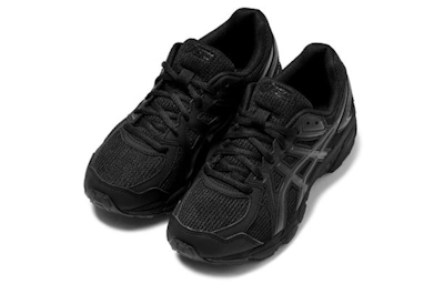 (Women) ASICS Jog 100T Low Tops Wear-resistant Non-Slip Black