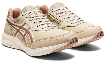Lookbook Asics Life Walker 系帶 減震耐磨 中筒 生活休閒鞋 女款 棕白