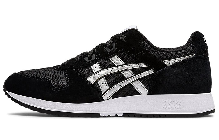 (W) ASICS Lyte Classic Running Shoes Black/Silver