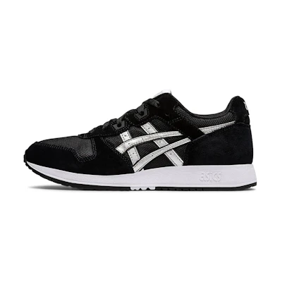 (W) ASICS Lyte Classic Running Shoes Black/Silver