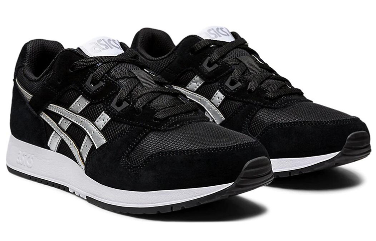 (W) ASICS Lyte Classic Running Shoes Black/Silver 圖 3