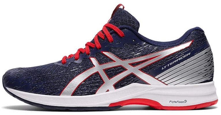 Asics LyteRacer 3 休閒 透氣輕便 低筒 跑步鞋 女款 藍紅銀 Buy Asics LyteRacer 3 休閒 透氣輕便 低筒 跑步鞋 女款 藍紅銀