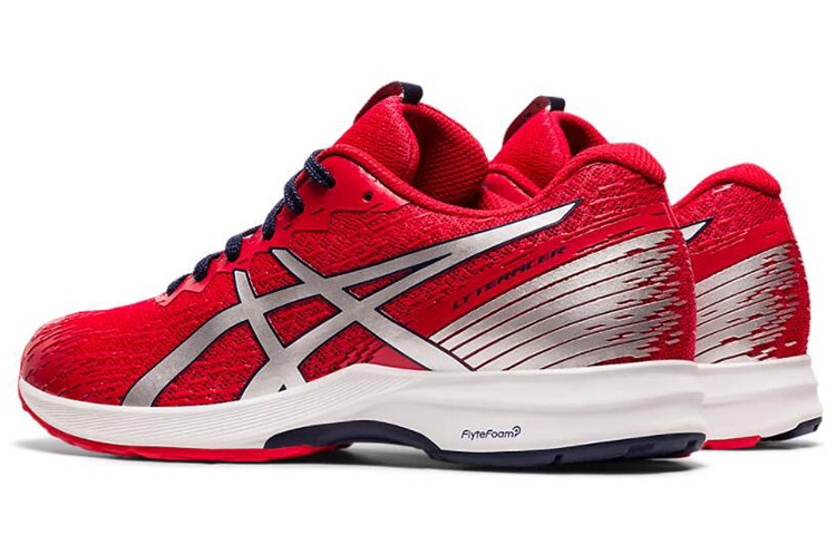 Shop (W) ASICS LyteRacer 3 红/银 '银色' 跑鞋 1012A897-600