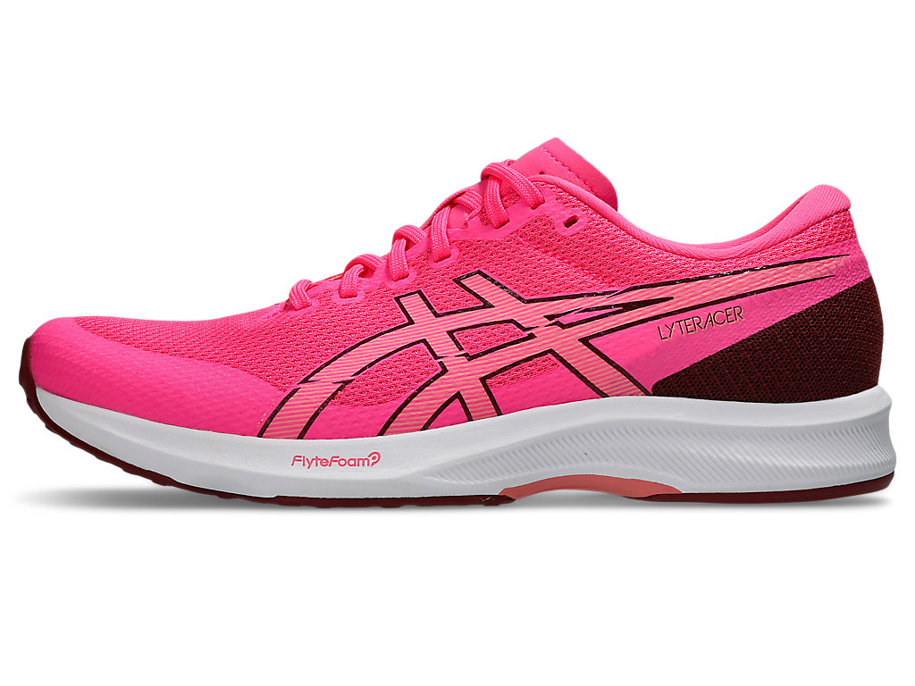 Cheap (Women) ASICS Lyteracer 6 Running Shoes Hot Pink/Beet Juice 1012B764-701