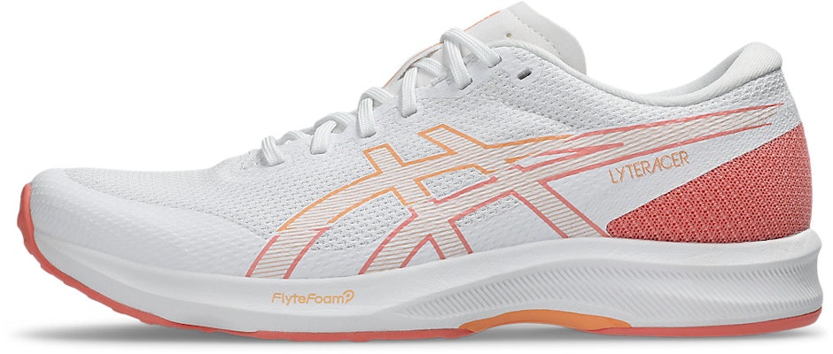 (Women) ASICS Lyteracer 6 Running Shoes White/Summer Dune 1012B764-101 Cheap (Women) ASICS Lyteracer 6 Running Shoes White/Summer Dune 1012B764-101