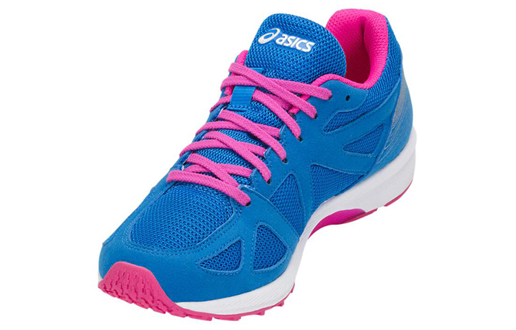 Shop Asics Lyteracer TS 7 女式 藍粉色 跑步鞋