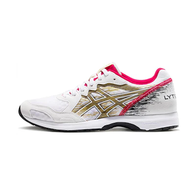 (W) ASICS Lyteracer White Sneakers
