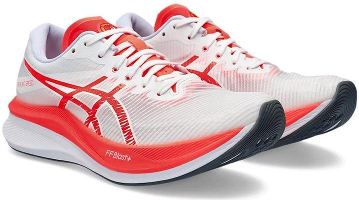 (Women) ASICS Magic Speed 3 'White Sunrise Red' 1012B652-100 Shop (Women) ASICS Magic Speed 3 'White Sunrise Red' 1012B652-100
