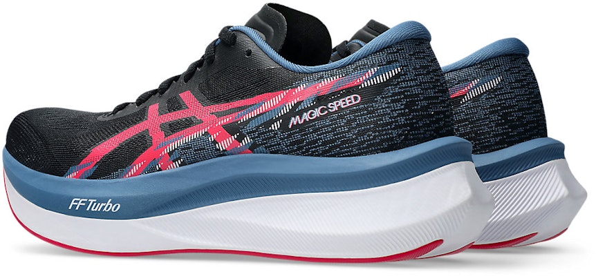 (Women) ASICS Magic Speed 4 Running Shoes Black/Winter Sea 1012B676-001 Lookbook (Women) ASICS Magic Speed 4 Running Shoes Black/Winter Sea 1012B676-001