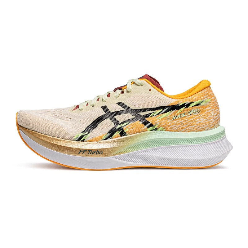 (Women) ASICS MAGIC SPEED 4 Running Shoes Cream White - Lightweight & Versatile 1012B879-100