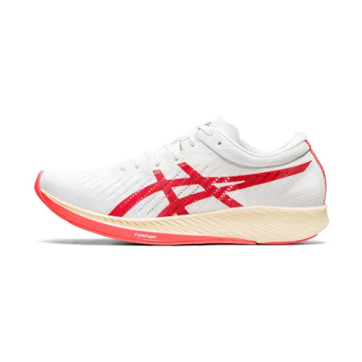 (W) ASICS Metaracer 'White Sunrise Red'