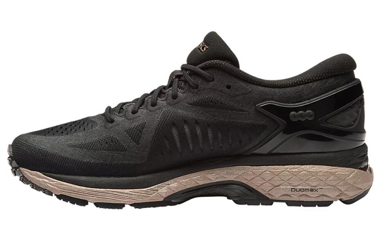 (Women) ASICS Metarun Shoes Black/Golden T691N-9099