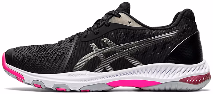 (Women) ASICS Netburner 'Black Pink' 1052A055-001 Buy (Women) ASICS Netburner 'Black Pink' 1052A055-001