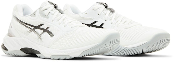 (W) ASICS Netburner Ballistic FF 3 'Putih Hitam' 1052A069-100 Cheap (W) ASICS Netburner Ballistic FF 3 'Putih Hitam' 1052A069-100