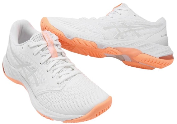 (Women) ASICS Netburner Ballistic FF 3 'White Glacier Grey' 1052A069-107 Lookbook (Women) ASICS Netburner Ballistic FF 3 'White Glacier Grey' 1052A069-107