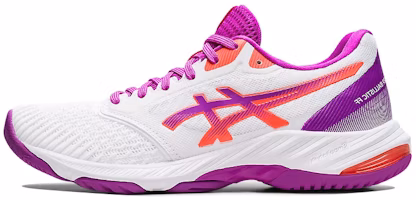 (Women) ASICS Netburner Ballistic FF 3 'White Purple' 1052A069-102 (Women) ASICS Netburner Ballistic FF 3 'White Purple' 1052A069-102