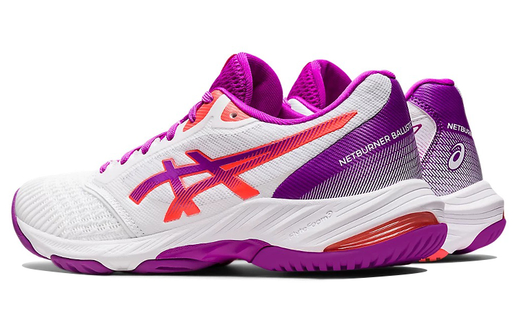 Shop (W) 아식스 넷버너 발리스틱 FF 3 '화이트 퍼플' 1052A069-102