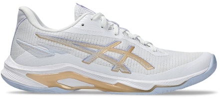 (Women) ASICS Netburner Ballistic FF 4 'White Champagne' 1052A083-102 (Women) ASICS Netburner Ballistic FF 4 'White Champagne' 1052A083-102