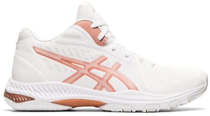 (Women) ASICS Netburner Ballistic FF MT 2 'White Rose Gold' 1052A034-102 Order (Women) ASICS Netburner Ballistic FF MT 2 'White Rose Gold' 1052A034-102