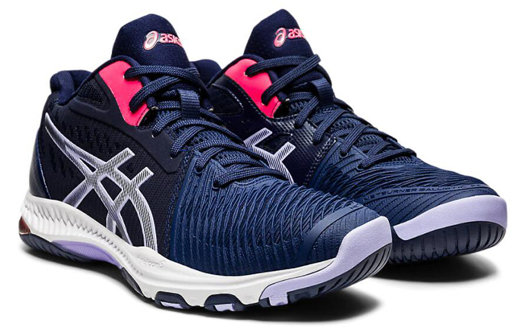 Lookbook (W) ASICS Netburner Ballistic FF MT 2 Laufschuhe Blau/Weiß 1052A034-400