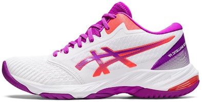 (Women) ASICS Netburner Ballistic FF MT 3 'White Purple' 1052A070-102 (Women) ASICS Netburner Ballistic FF MT 3 'White Purple' 1052A070-102