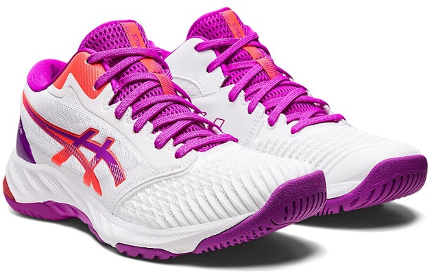 (Women) ASICS Netburner Ballistic FF MT 3 'White Purple' 1052A070-102 Lookbook (Women) ASICS Netburner Ballistic FF MT 3 'White Purple' 1052A070-102