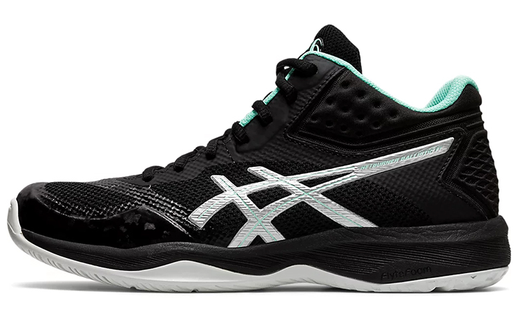 (Women) ASICS Netburner Ballistic FF MT 'Non-Slip Durable Mid-Top Retro Basketball Black' 1052A001-002