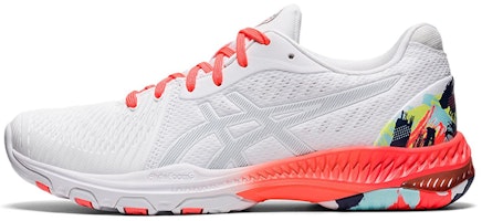 (Women) ASICS Netburner Low 'White Orange' 1052A063-960 (Women) ASICS Netburner Low 'White Orange' 1052A063-960