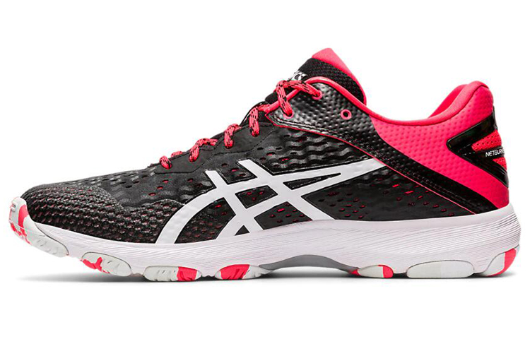 (Women) ASICS Netburner Professional FF2 Running Shoes Black/Pink 1072A036-002