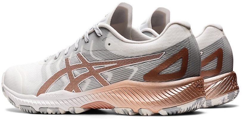 (W) ASICS Netburner Profesional FF 3 'Putih Rose Gold' 1072A061-100 Shop (W) ASICS Netburner Profesional FF 3 'Putih Rose Gold' 1072A061-100