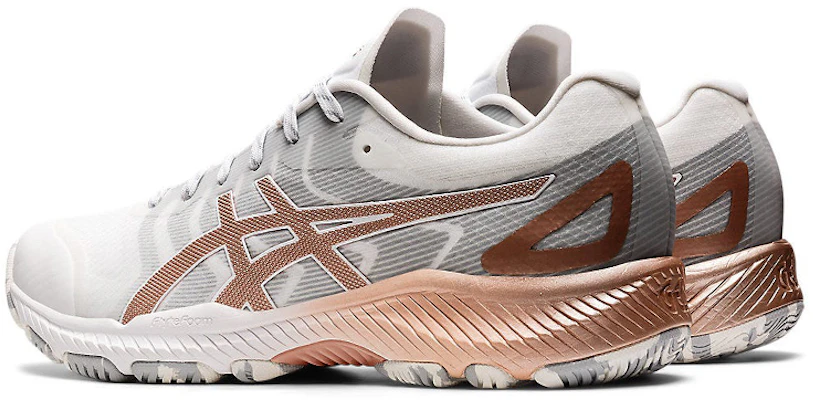 (W) ASICS Netburner Profesional FF 3 'Putih Rose Gold' 1072A061-100 Shop (W) ASICS Netburner Profesional FF 3 'Putih Rose Gold' 1072A061-100
