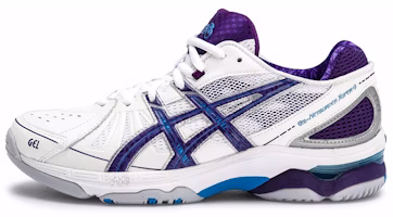 (Women) ASICS Netburner Super 4 'White Blue' R450Y-0145 (Women) ASICS Netburner Super 4 'White Blue' R450Y-0145