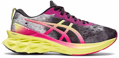 (Women) ASICS Novablast 2 'Black Glow Yellow' 1012B276-001 (Women) ASICS Novablast 2 'Black Glow Yellow' 1012B276-001