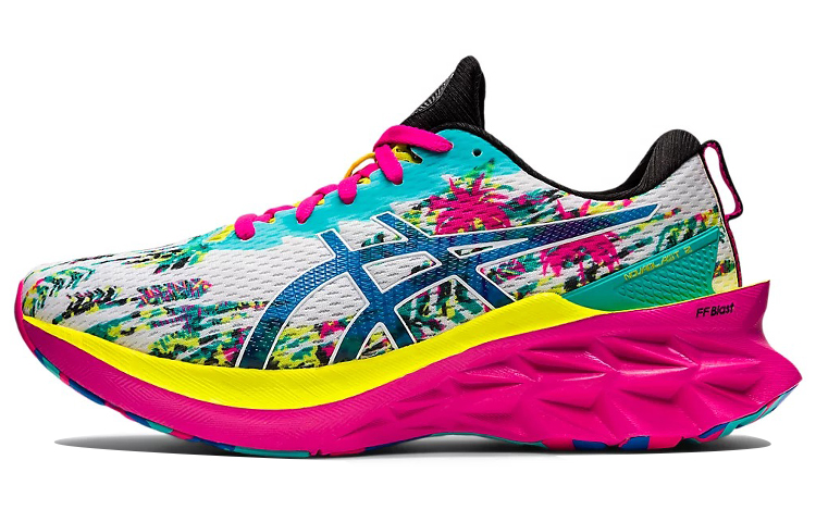 (Women) ASICS Novablast 2 'White Blue Pink' 1012B285-100
