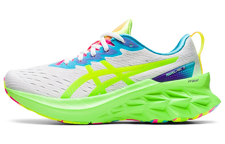Buy (Women) ASICS Novablast 2 'White Safety Yellow'  1012B247-100