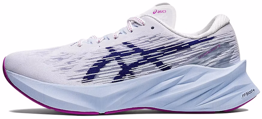 (Women) ASICS Novablast 3 'White Dive Blue' 1012B288-100 Buy (Women) ASICS Novablast 3 'White Dive Blue' 1012B288-100